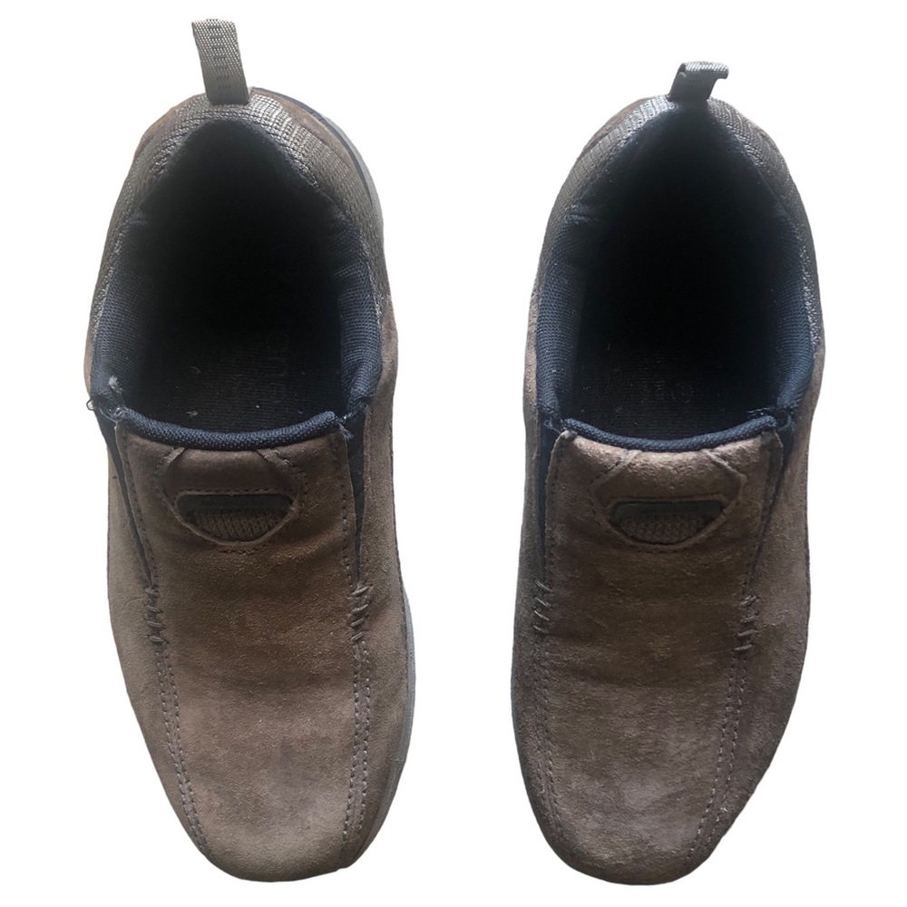 Mens NEW BALANCE Rock & Tone 1755 V1 Brown Laceless Slip On Walking Shoes